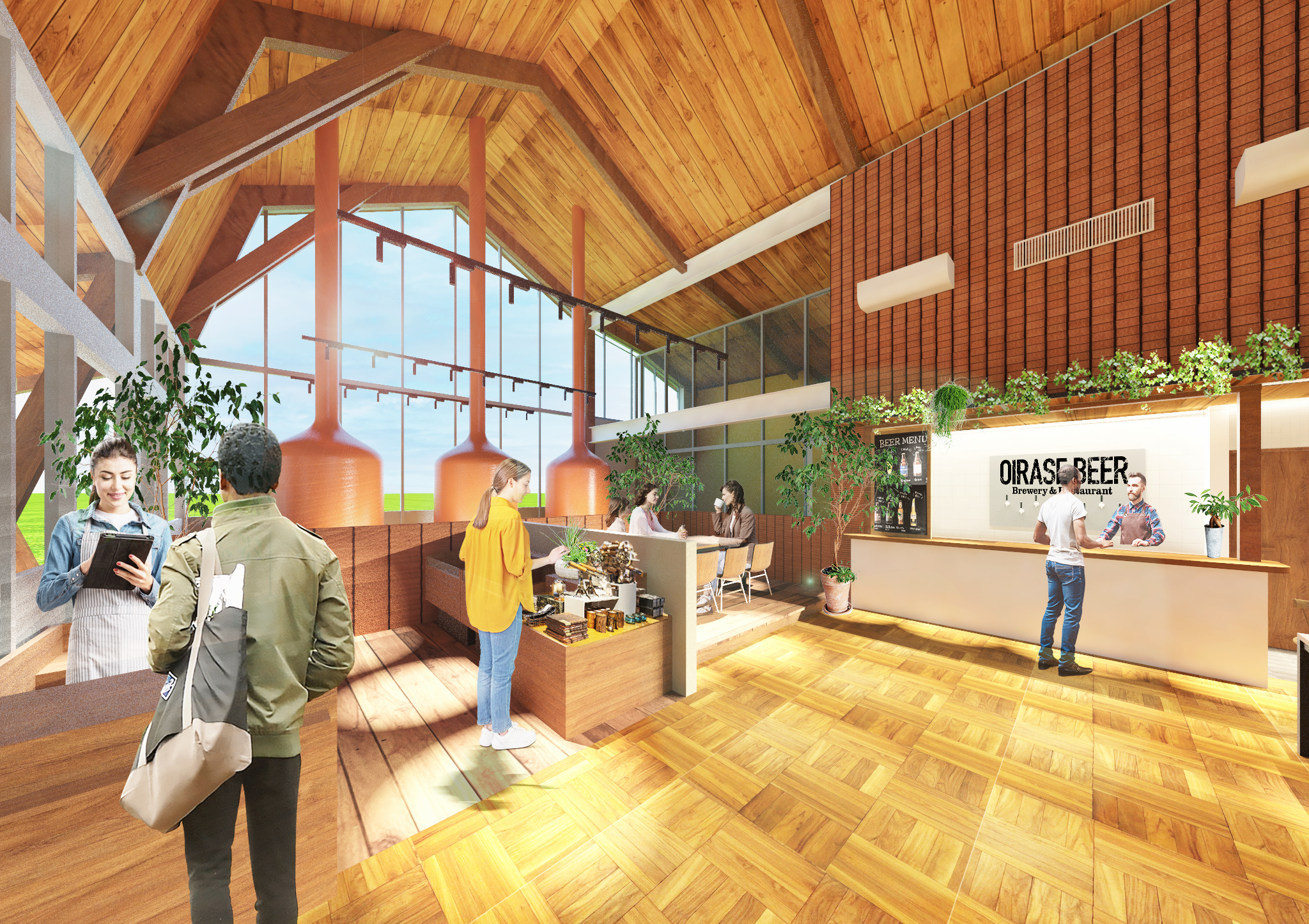 奥入瀬ブルワリーレストラン&あら、りんご。青森ファクトリーグランドオープン2